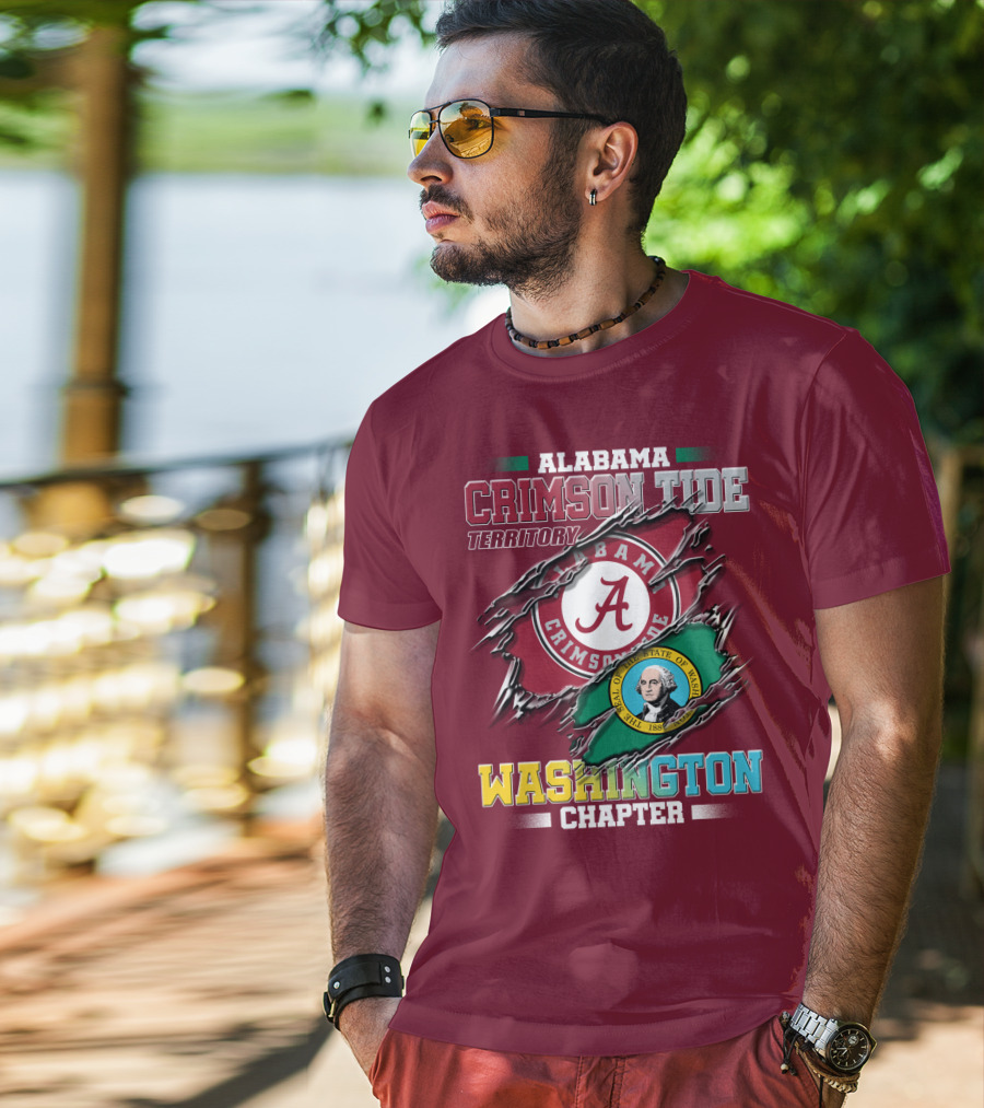Alabama Crimson Tide Territory Washington Chapter T-Shirt