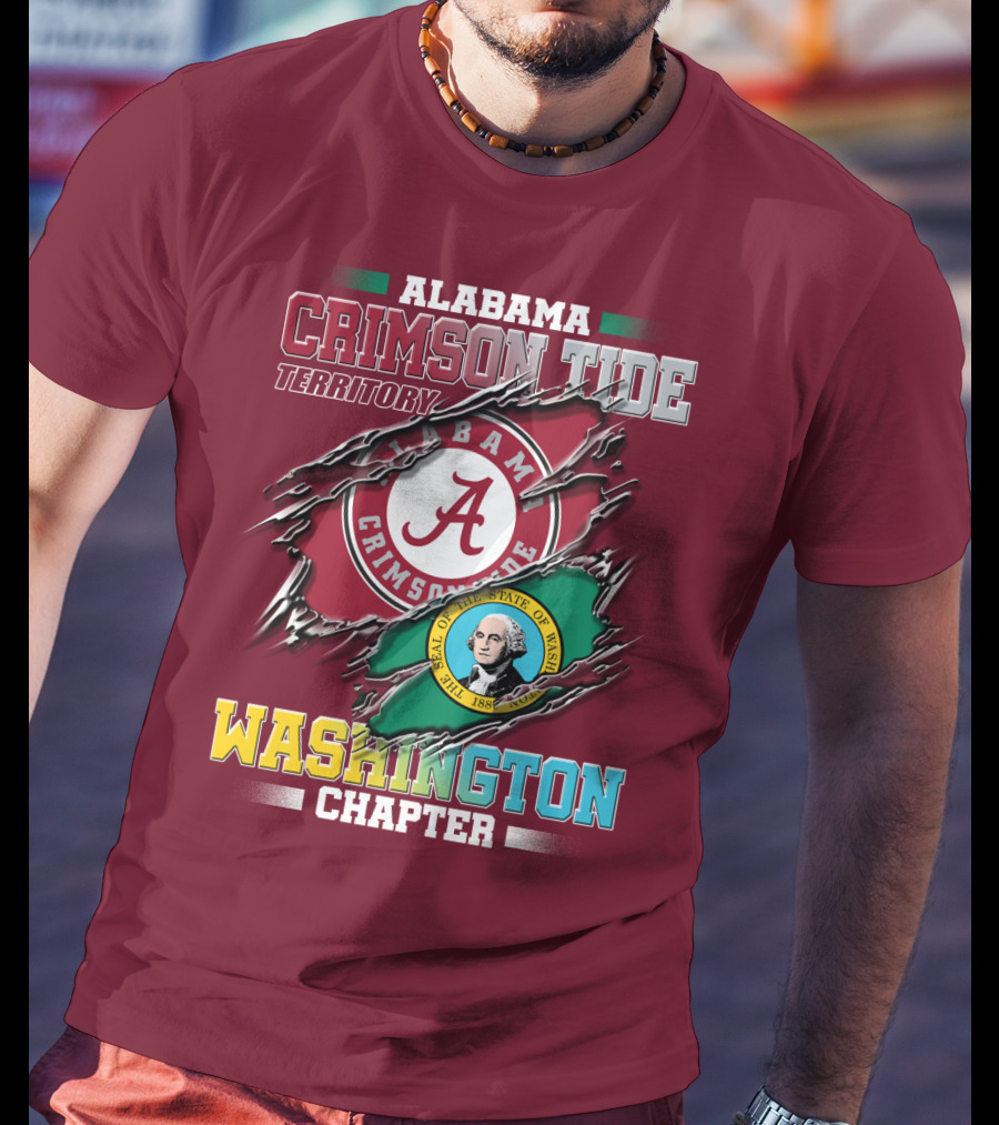 Alabama Crimson Tide Territory Washington Chapter T-Shirt