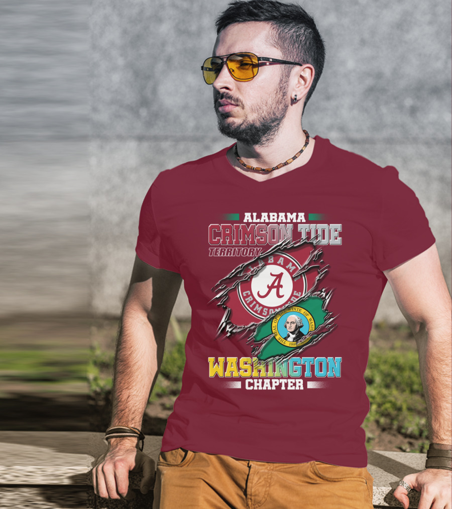 Alabama Crimson Tide Territory Washington Chapter T-Shirt