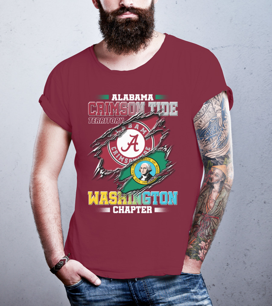 Alabama Crimson Tide Territory Washington Chapter T-Shirt