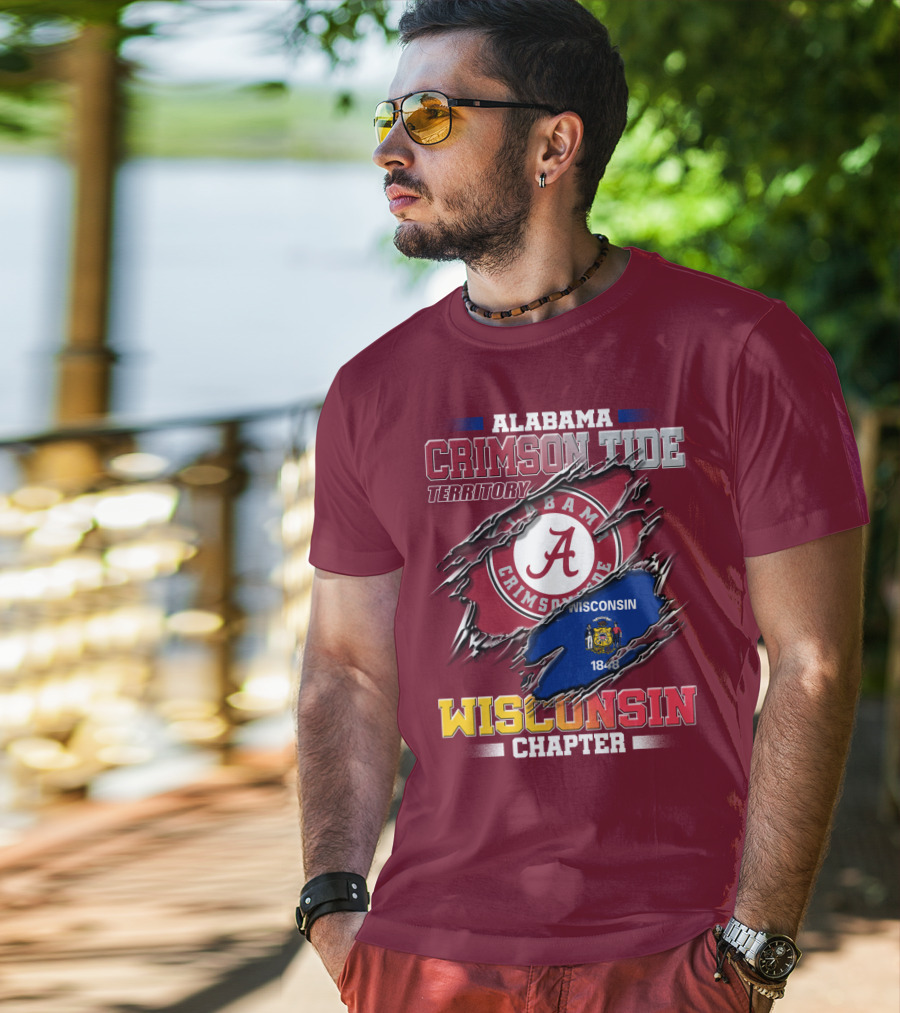 Alabama Crimson Tide Territory Wisconsin Chapter 1848 T-Shirt