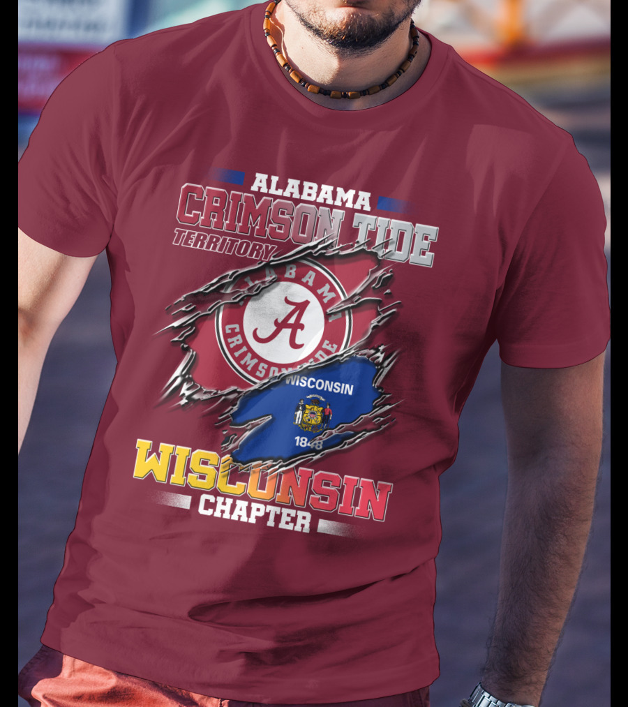 Alabama Crimson Tide Territory Wisconsin Chapter 1848 T-Shirt