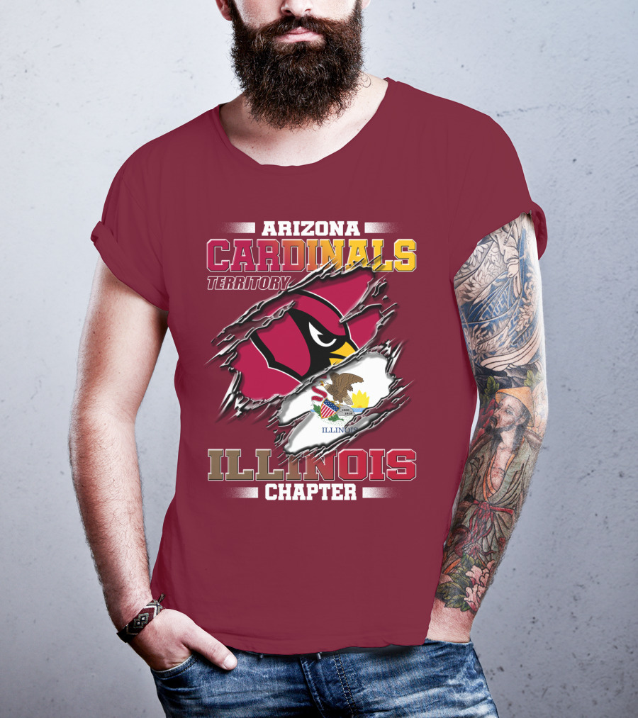 Arizona Cardinals Territory Illinois Chapter T-Shirt