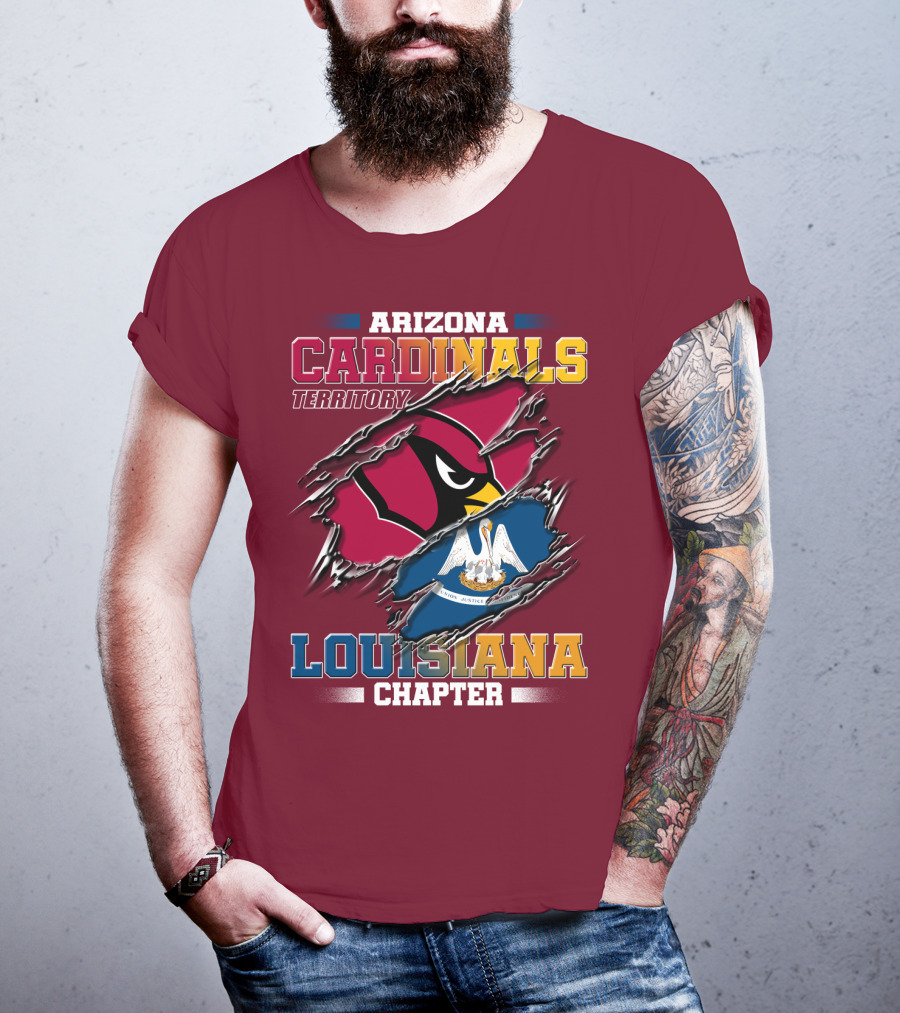 Arizona Cardinals Territory Louisiana Chapter T-Shirt