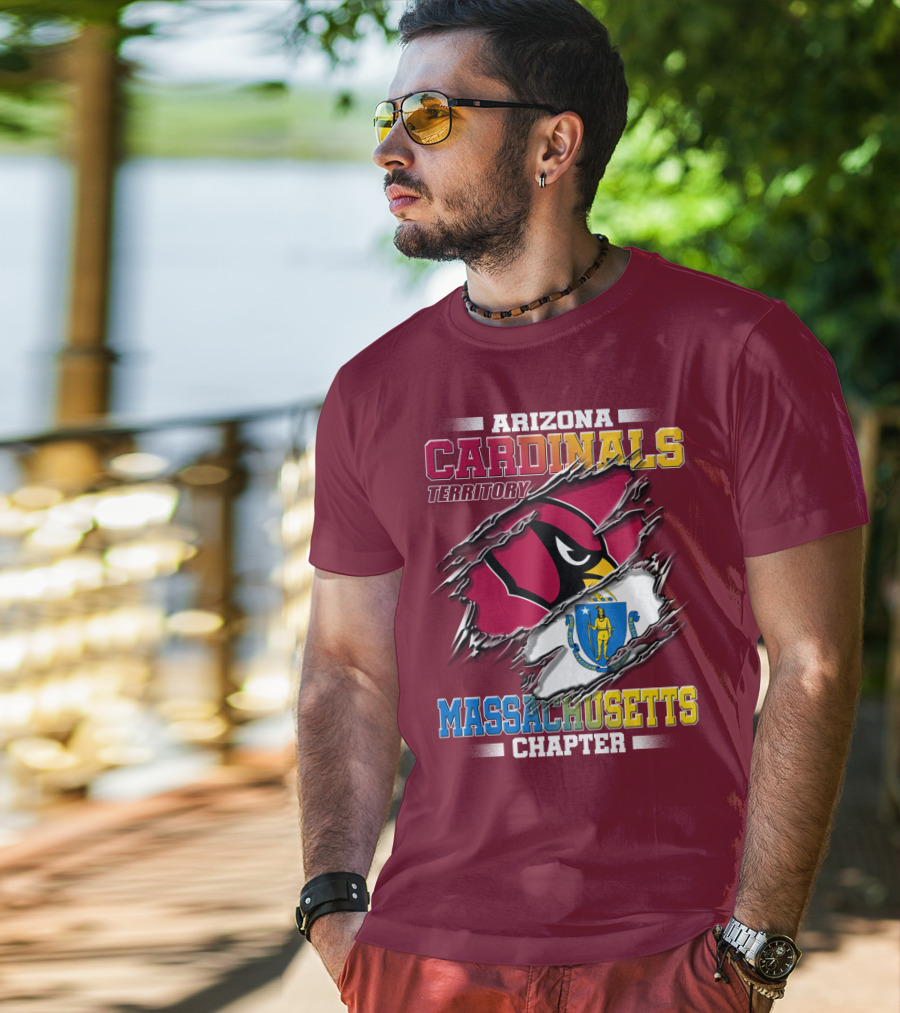 Arizona Cardinals Territory Massachusetts Chapter T-Shirt