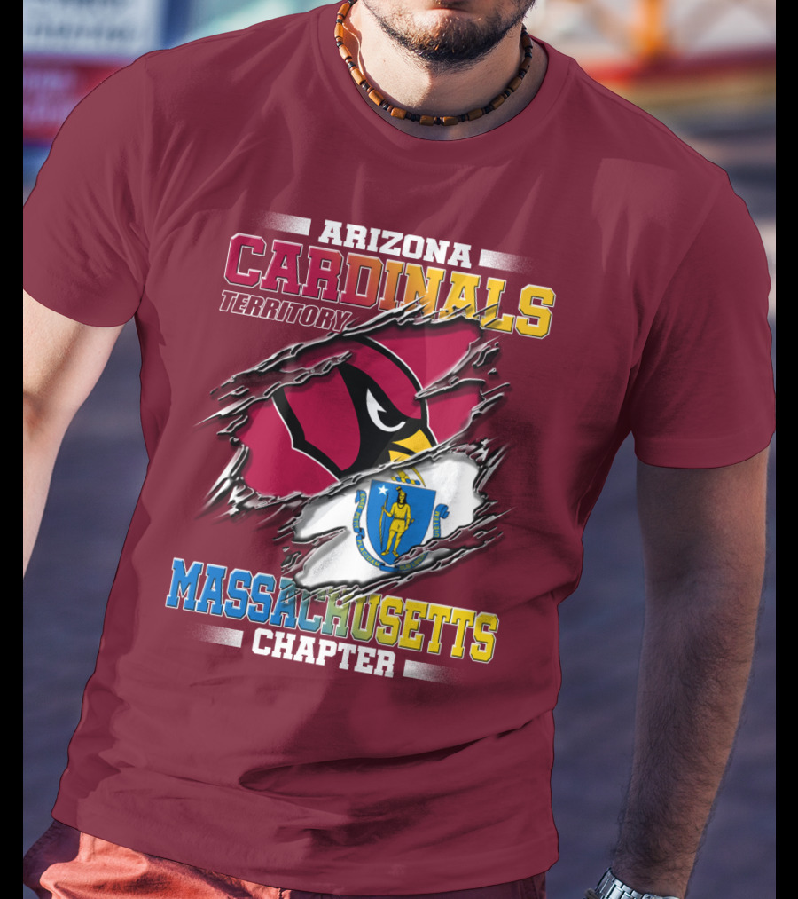 Arizona Cardinals Territory Massachusetts Chapter T-Shirt