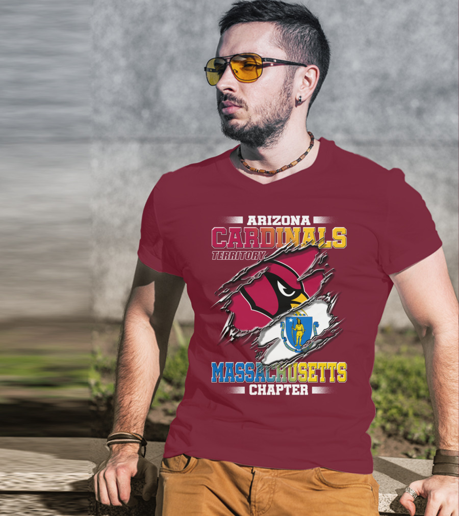 Arizona Cardinals Territory Massachusetts Chapter T-Shirt