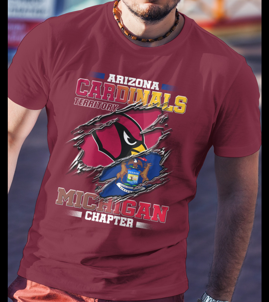Arizona Cardinals Territory Michigan Chapter T-Shirt