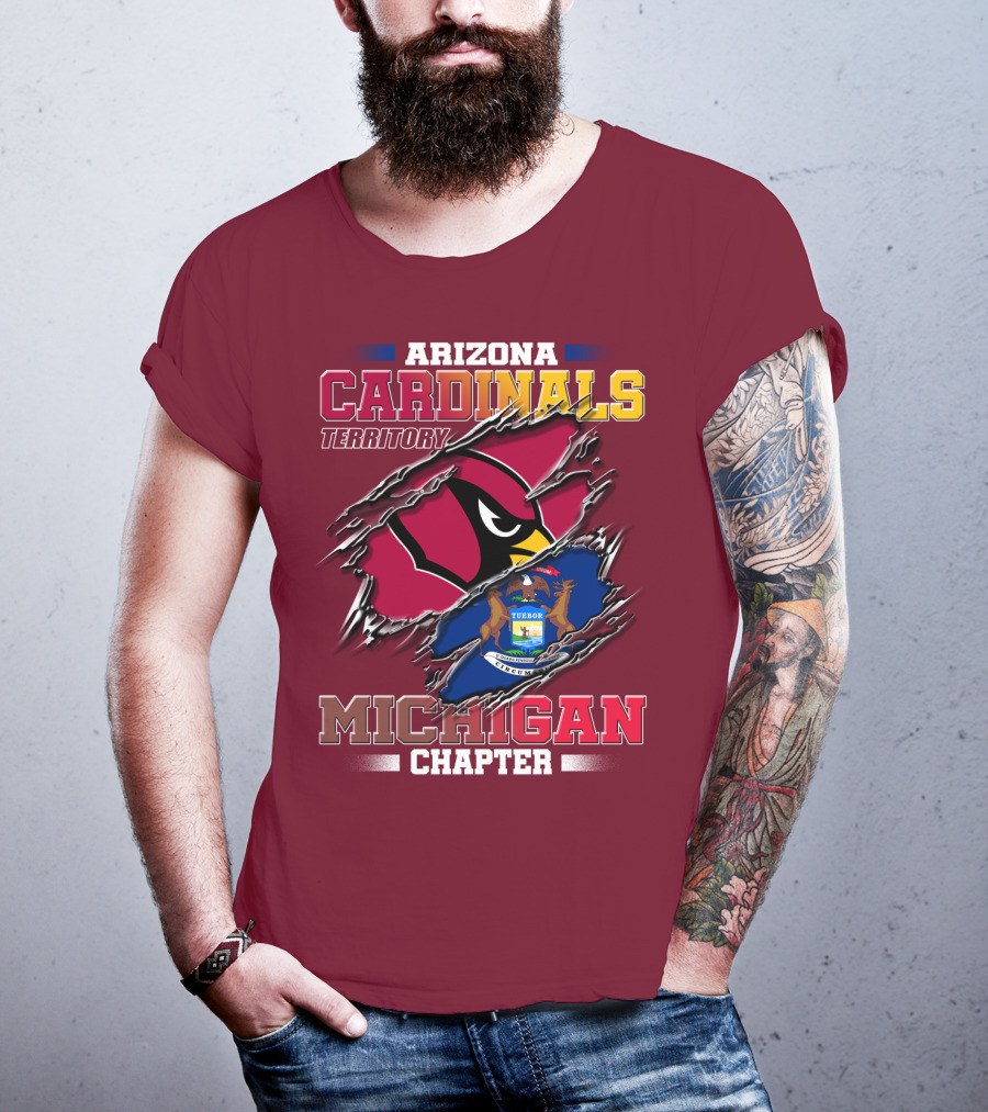 Arizona Cardinals Territory Michigan Chapter T-Shirt