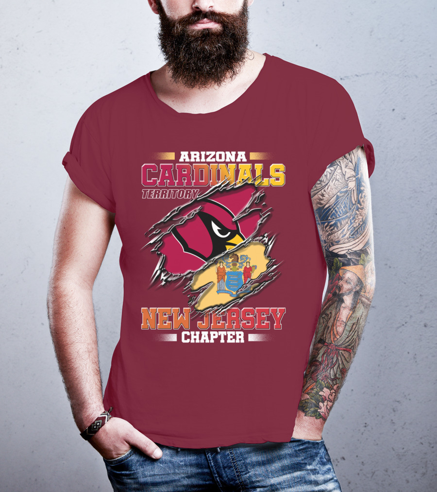 Arizona Cardinals Territory New Jersey Chapter T-Shirt