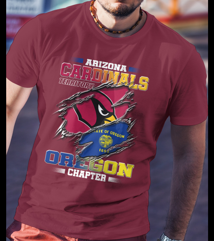 Arizona Cardinals Territory Oregon Chapter State Of Oregon 1859 T-Shirt