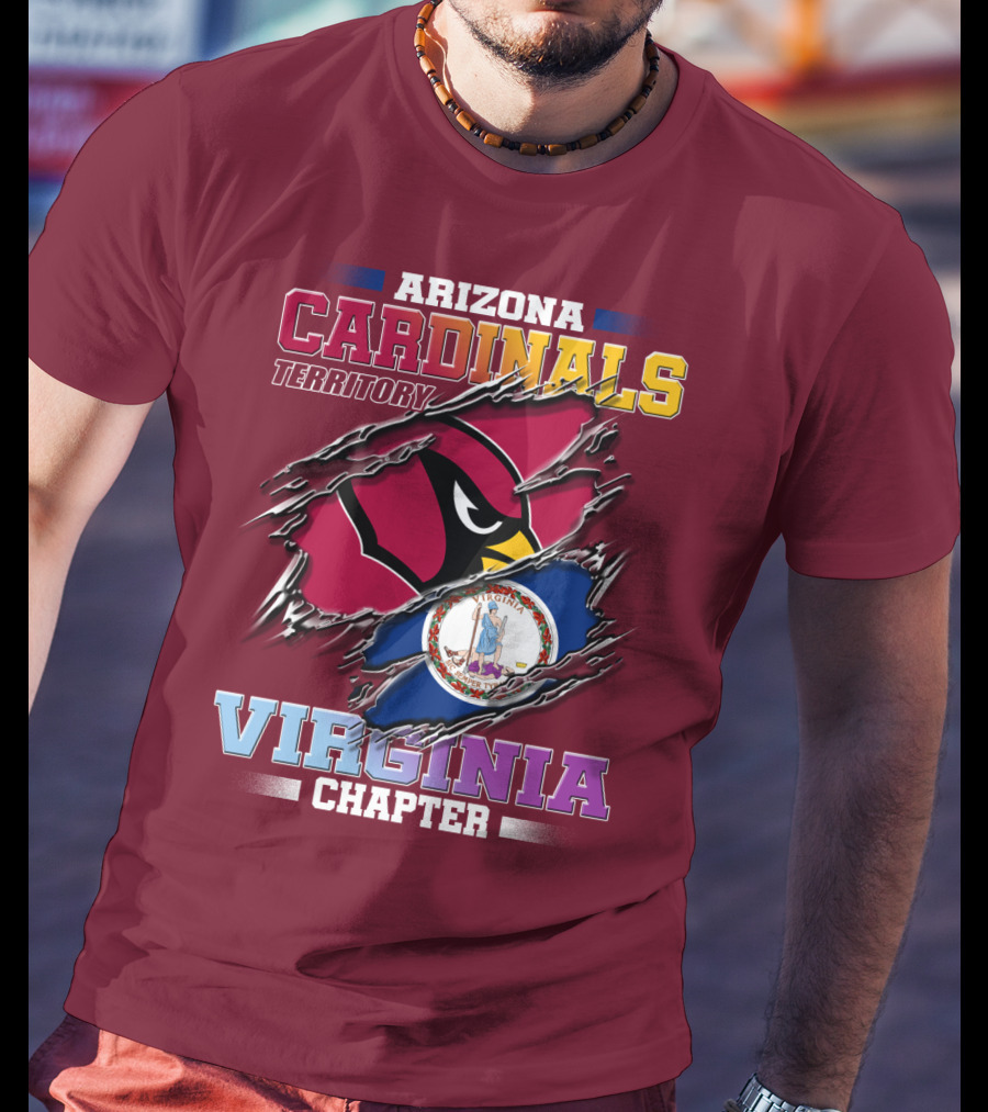 Arizona Cardinals Territory Virginia Chapter T-Shirt