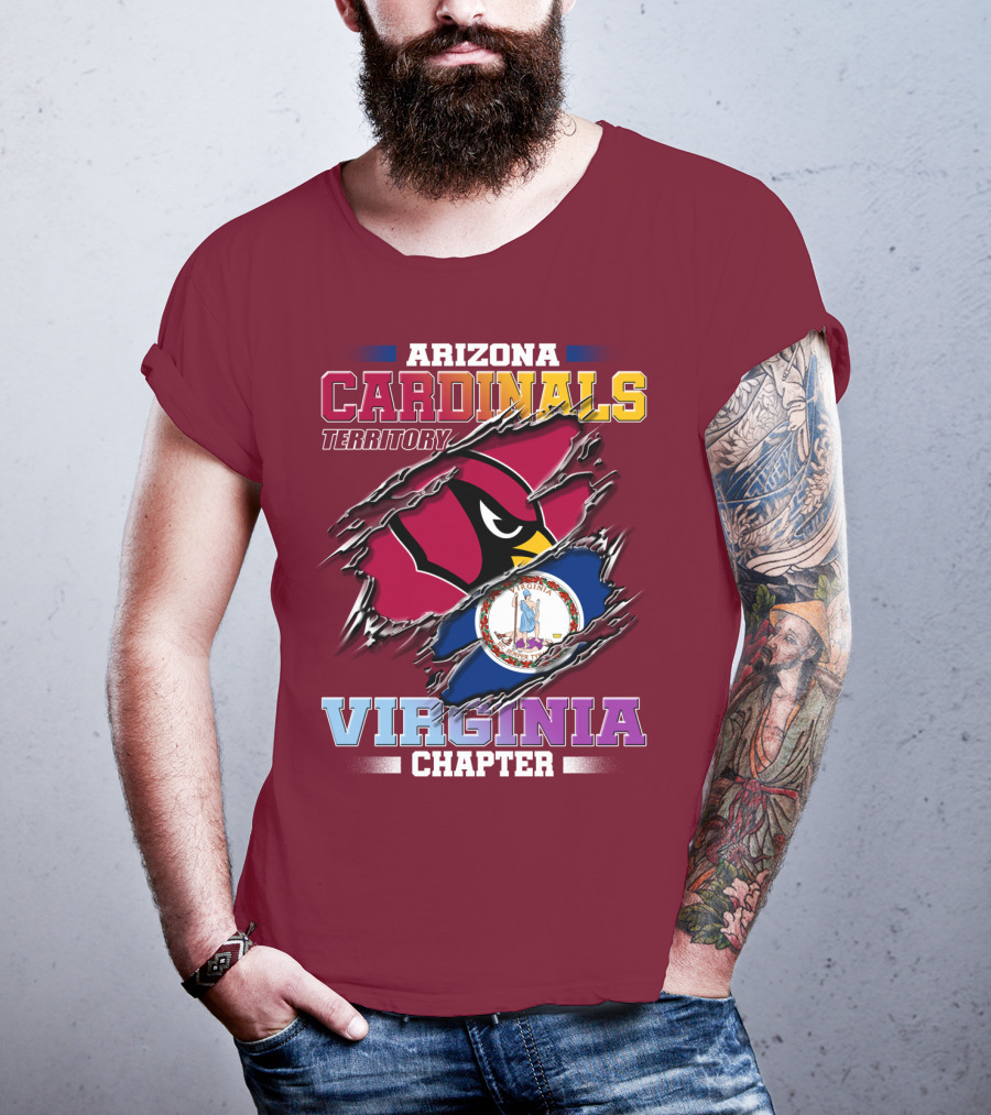 Arizona Cardinals Territory Virginia Chapter T-Shirt