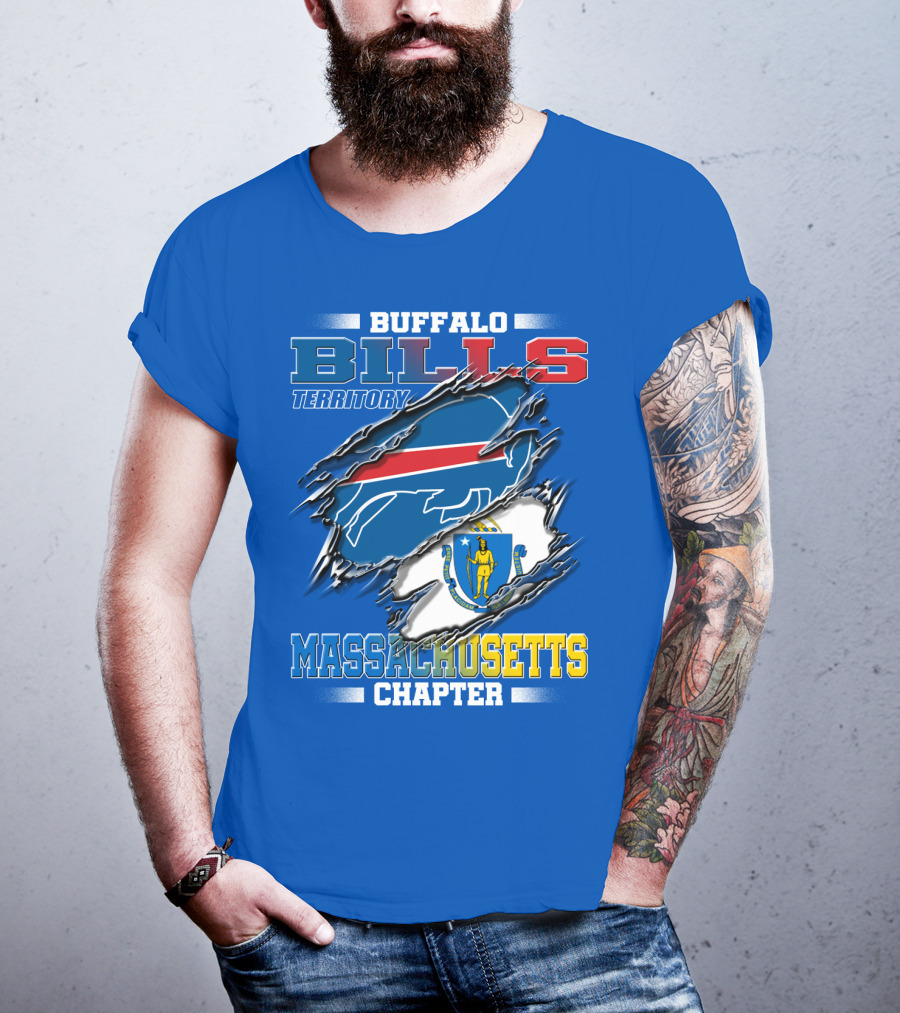 Buffalo Bills Territory Massachusetts Chapter T-Shirt