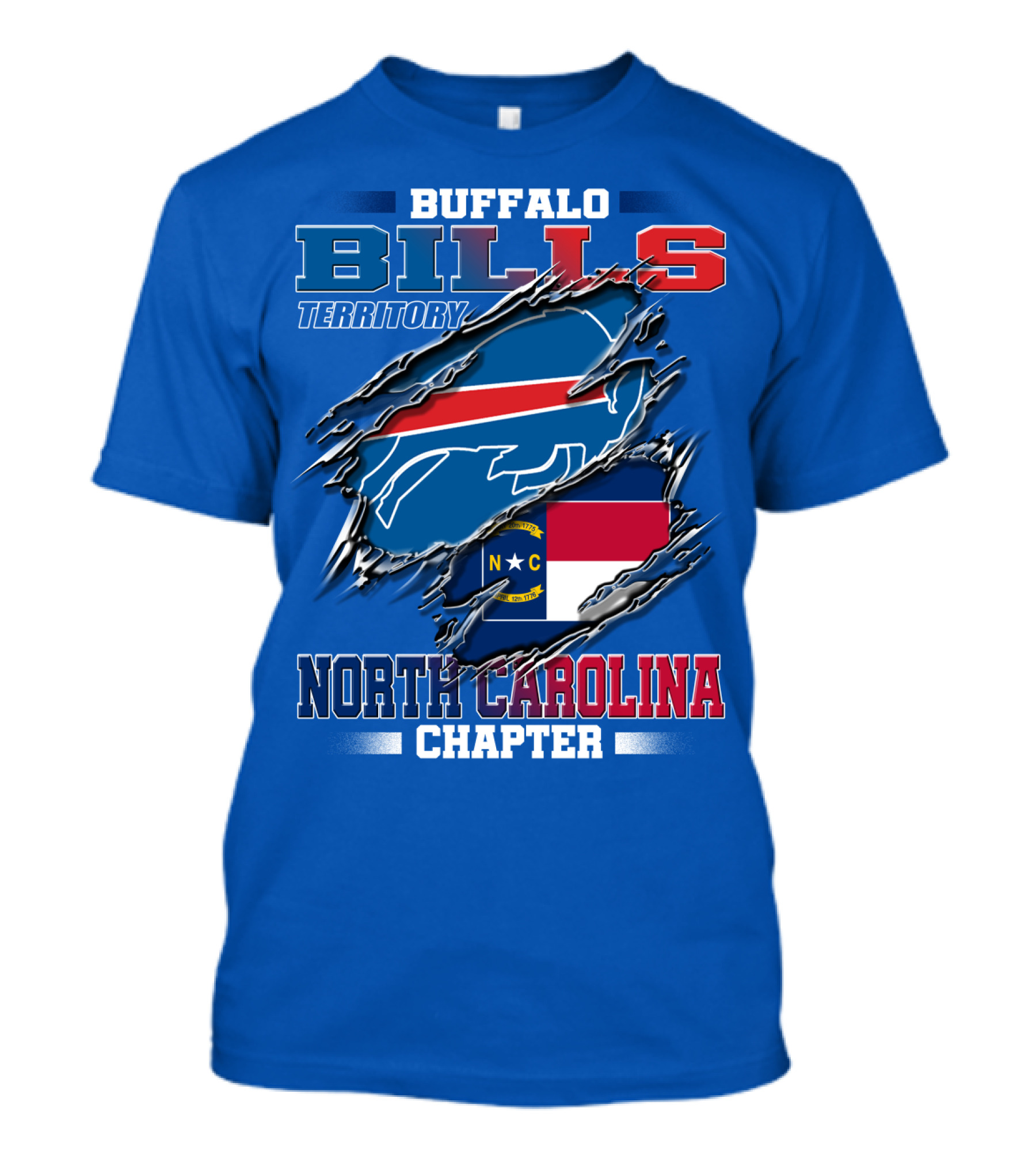 Buffalo Bills Territory North Carolina Chapter T-Shirt