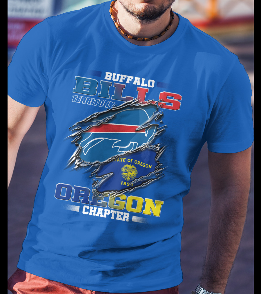 Buffalo Bills Territory Oregon Chapter State Of Oregon 1859 T-Shirt