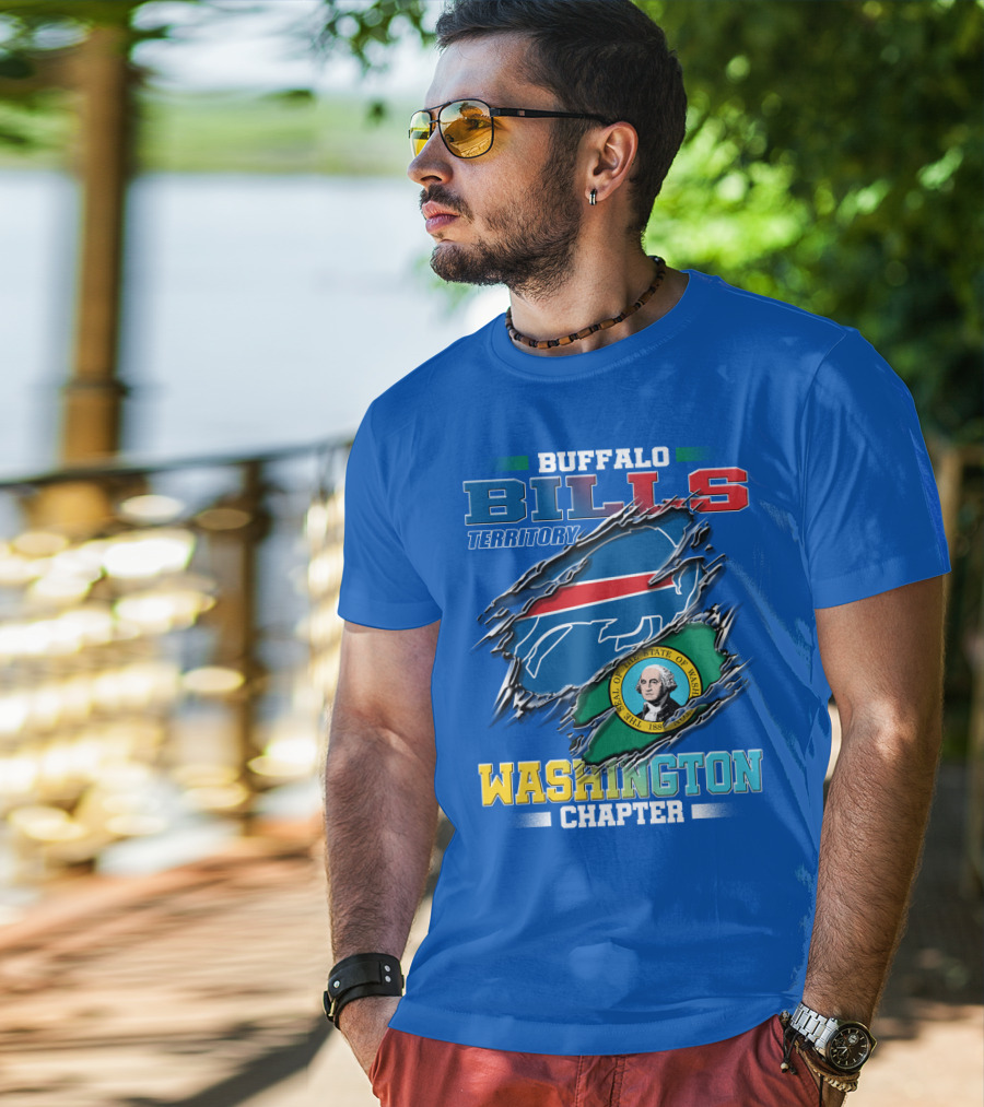 Buffalo Bills Territory Washington Chapter Seal Of The State Of Washington T-Shirt