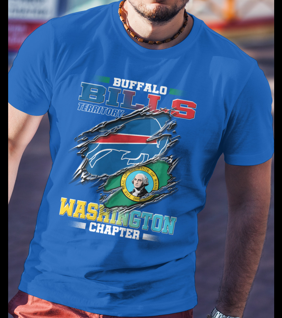 Buffalo Bills Territory Washington Chapter Seal Of The State Of Washington T-Shirt