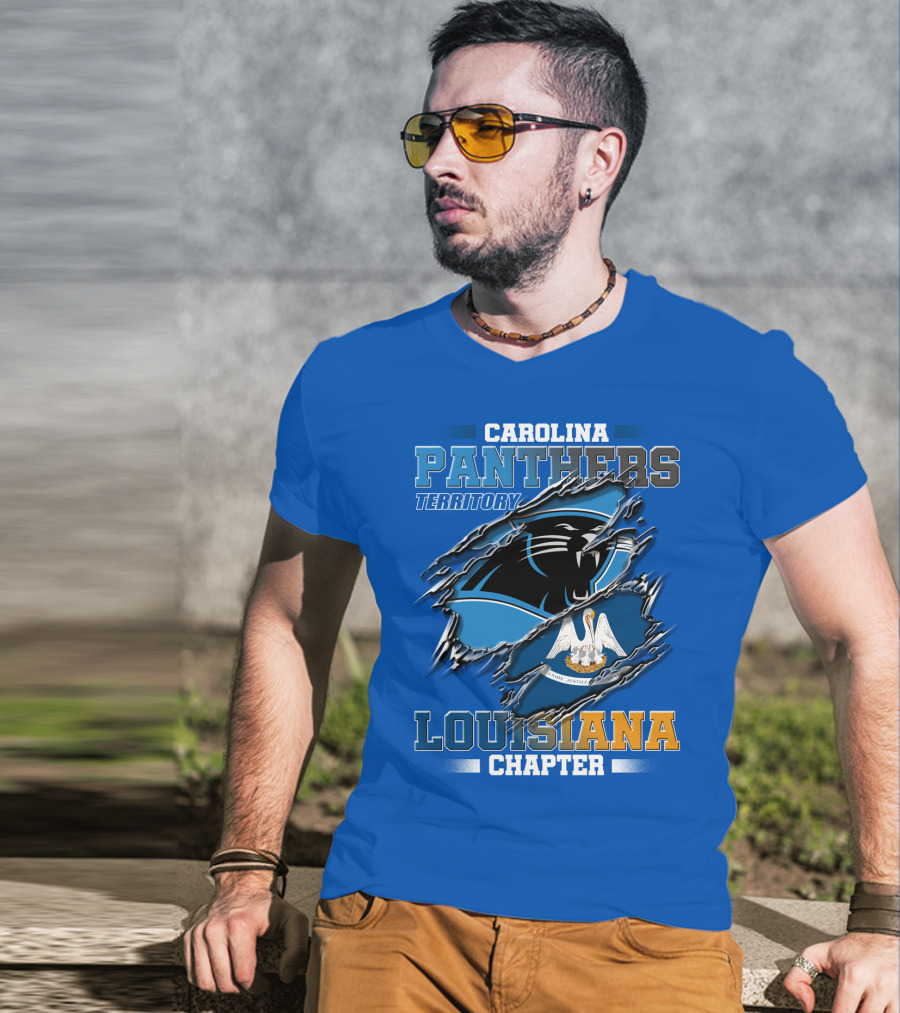 Carolina Panthers Territory Louisiana Chapter T-Shirt