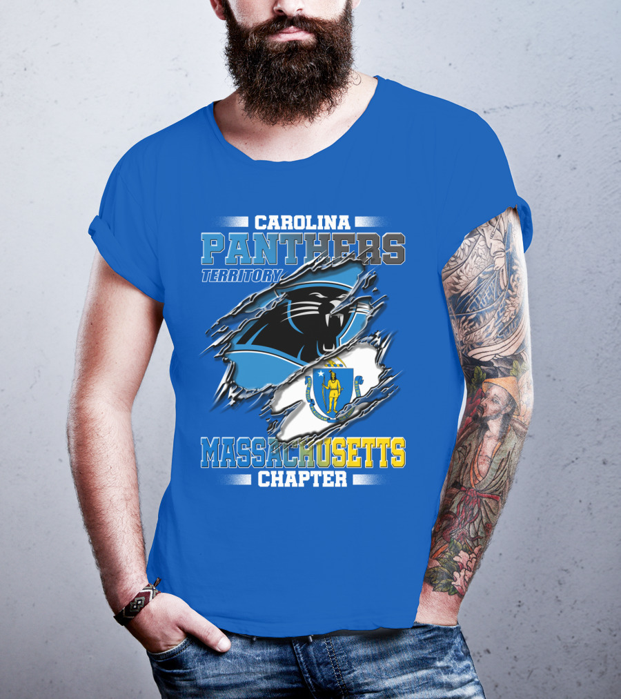 Carolina Panthers Territory Massachusetts Chapter T-Shirt