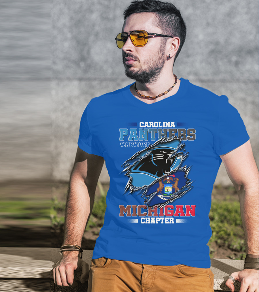 Carolina Panthers Territory Michigan Chapter T-Shirt