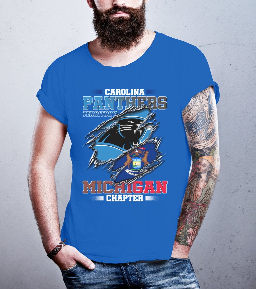 Carolina Panthers Territory Michigan Chapter T-Shirt