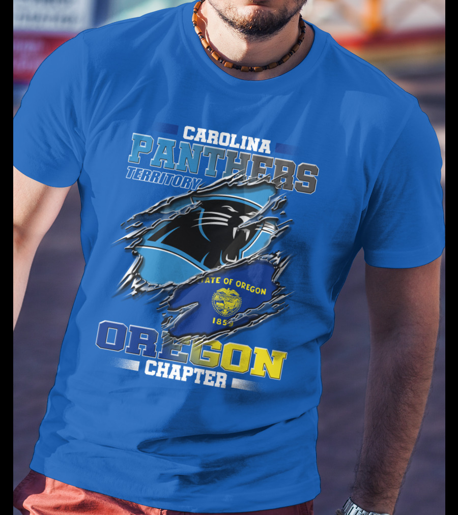 Carolina Panthers Territory Oregon Chapter State Of Oregon 1859 T-Shirt