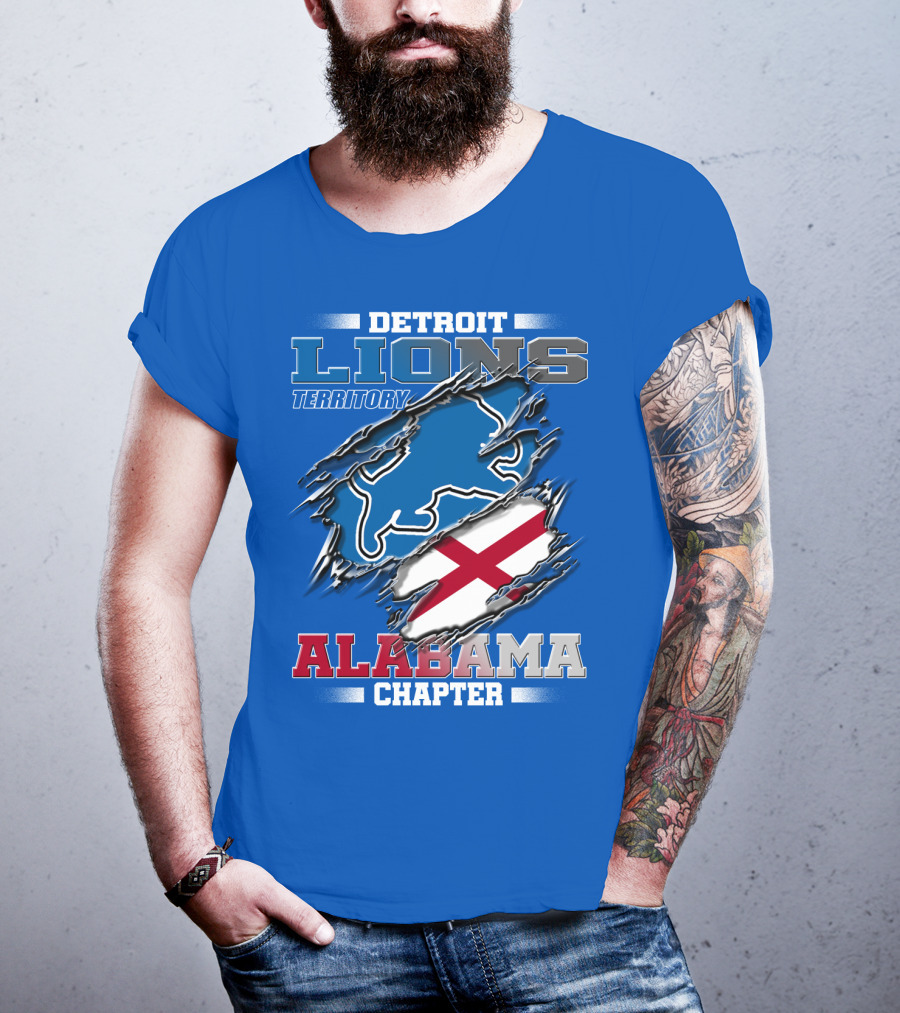 Detroit Lions Territory Alabama Chapter T-Shirt