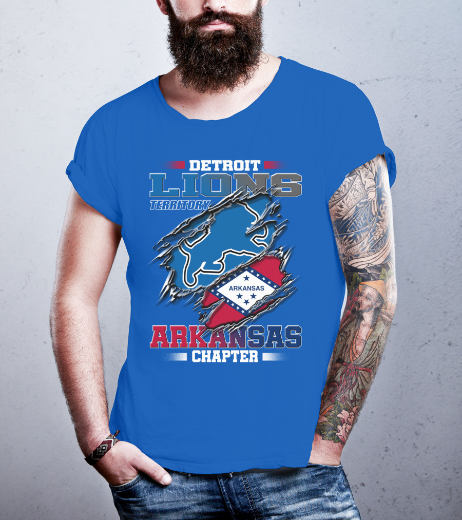 Detroit Lions Territory Arkansas Chapter T-Shirt