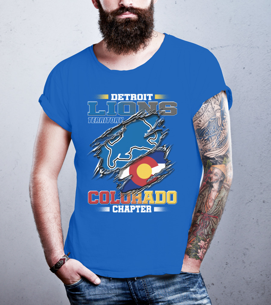 Detroit Lions Territory Colorado Chapter T-Shirt