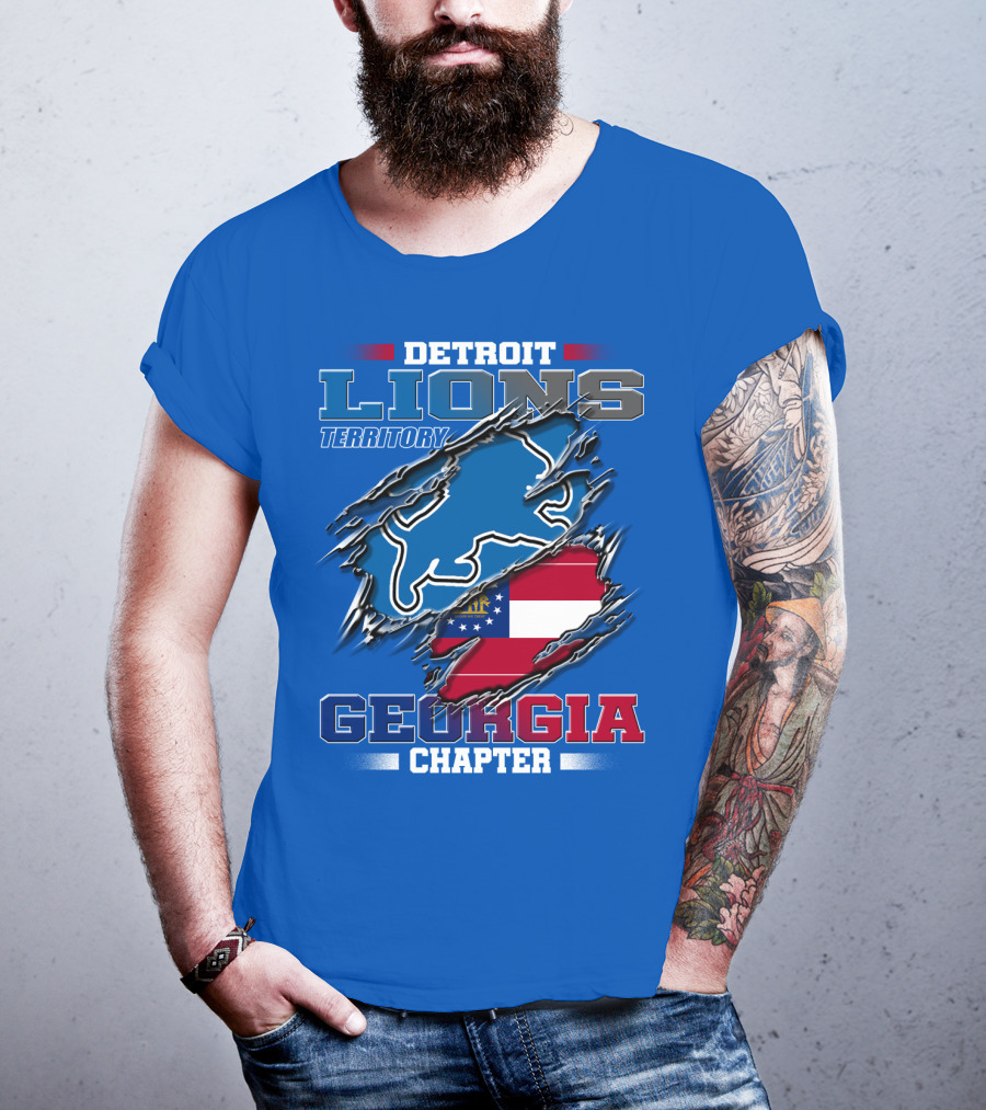 Detroit Lions Territory Georgia Chapter T-Shirt