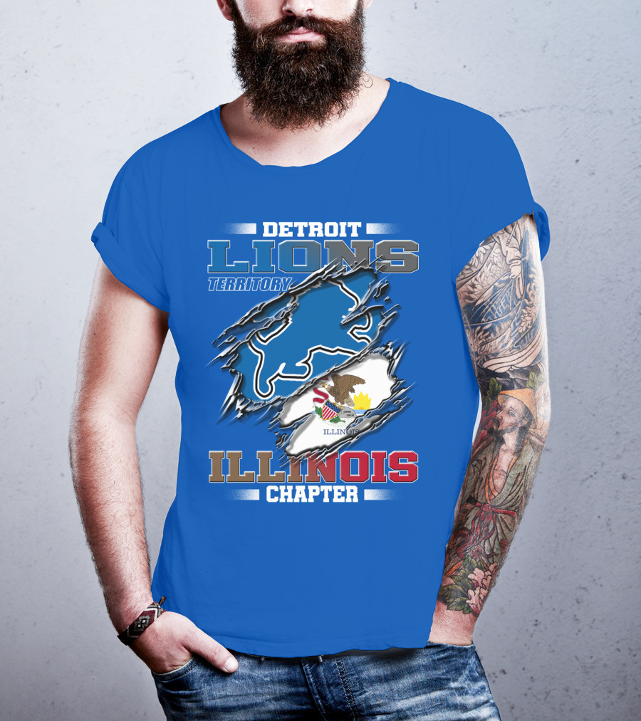 Detroit Lions Territory Illinois Chapter T-Shirt