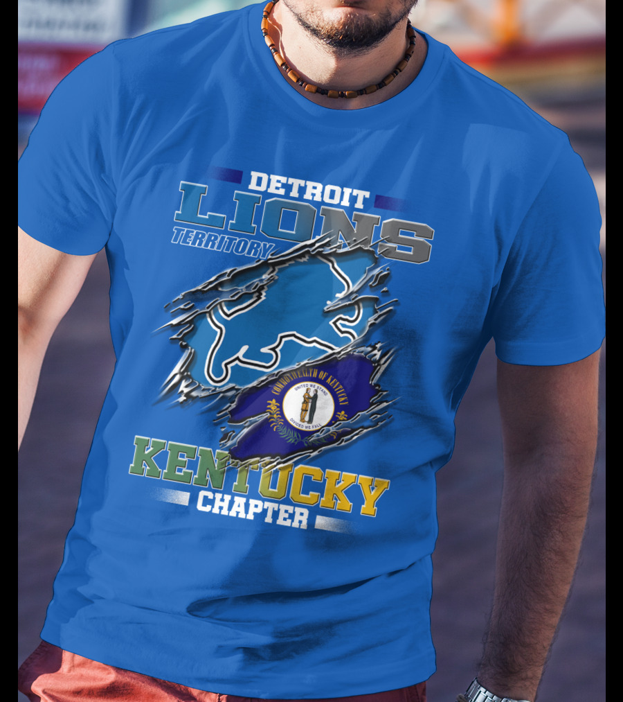 Detroit Lions Territory Kentucky Chapter Commonwealth Of Kentucky T-Shirt