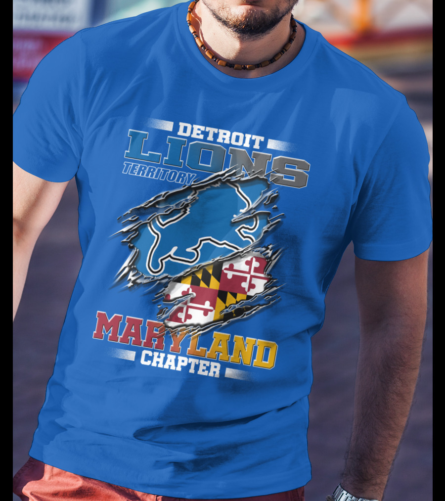 Detroit Lions Territory Maryland Chapter T-Shirt