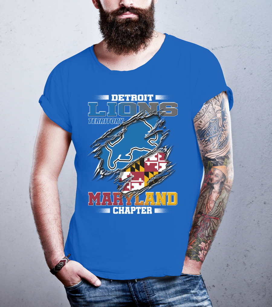 Detroit Lions Territory Maryland Chapter T-Shirt