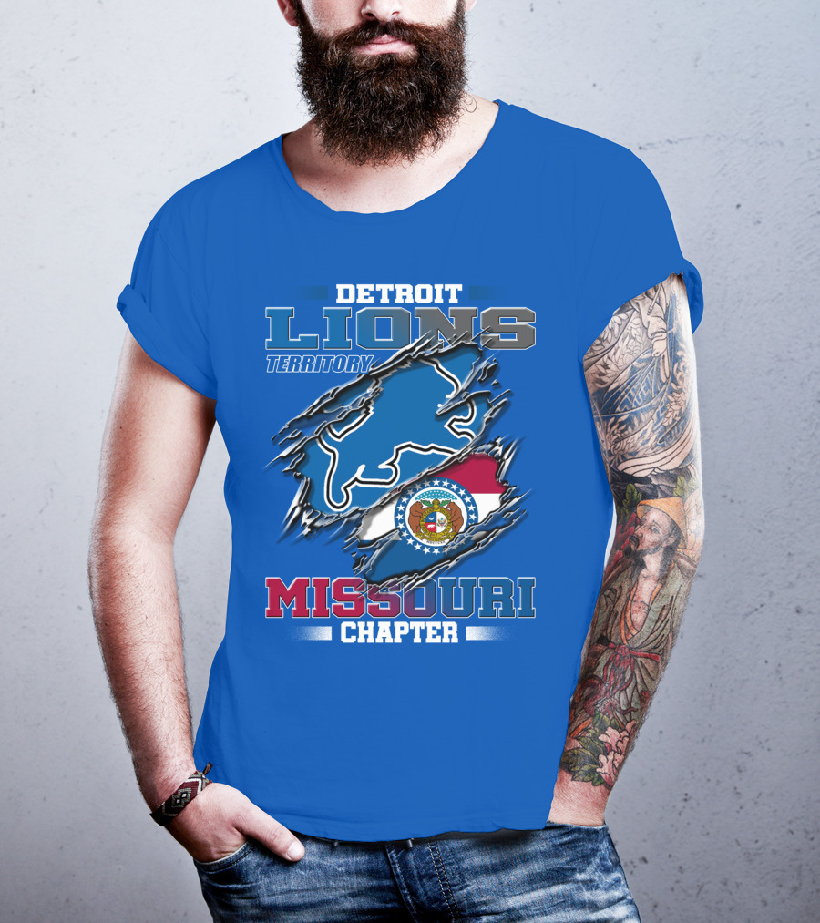 Detroit Lions Territory Missouri Chapter T-Shirt