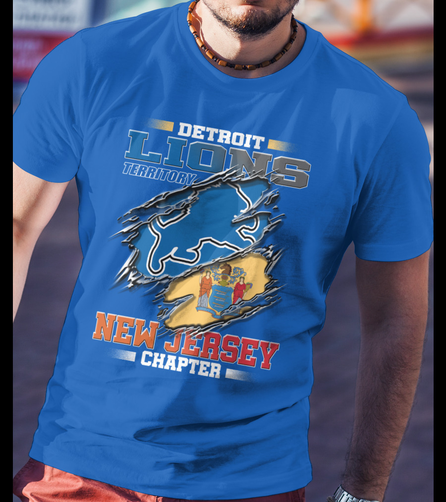 Detroit Lions Territory New Jersey Chapter T-Shirt