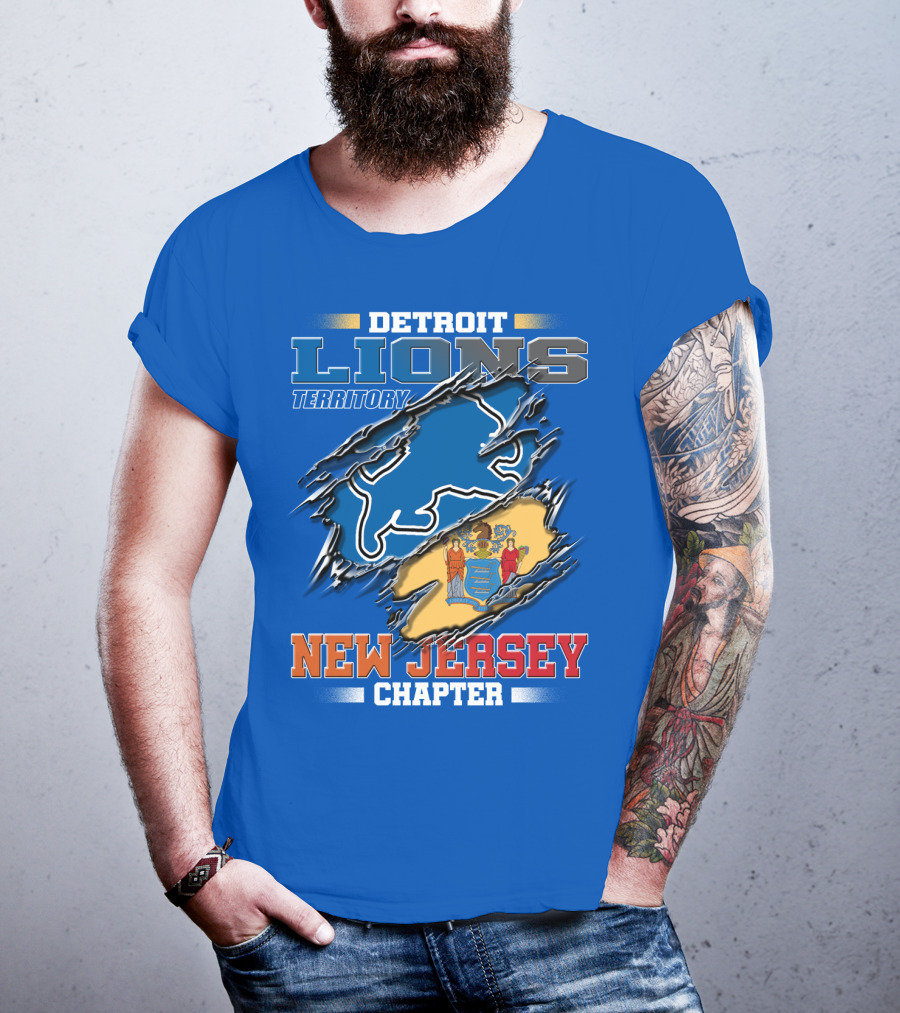 Detroit Lions Territory New Jersey Chapter T-Shirt