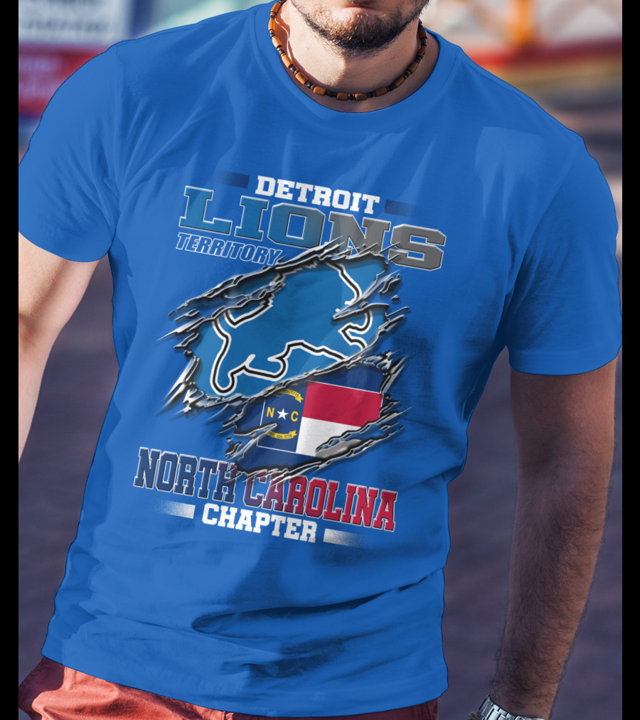 Detroit Lions Territory North Carolina Chapter T-Shirt
