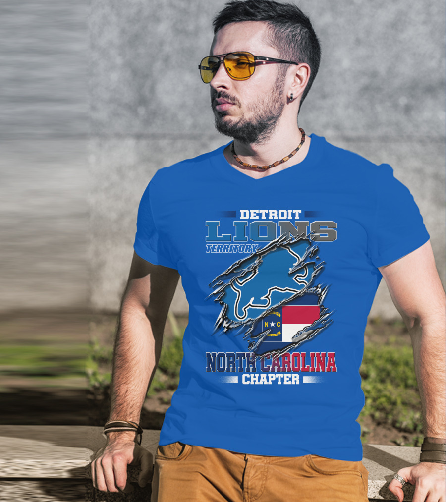 Detroit Lions Territory North Carolina Chapter T-Shirt