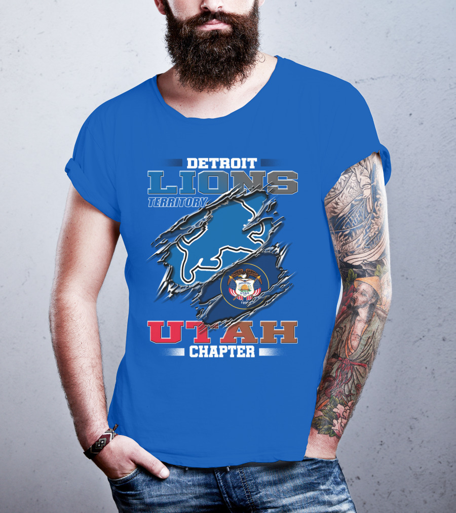Detriot Lions Territory Utah Chapter T-Shirt