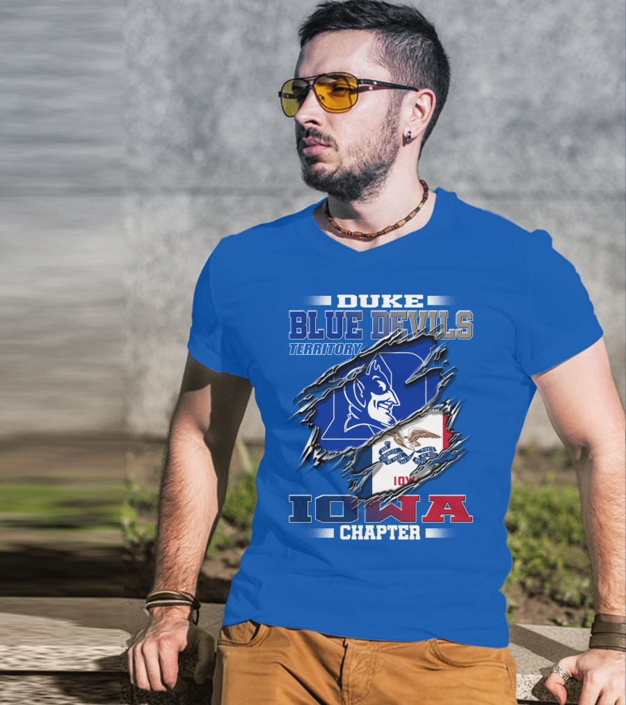 DUKE Blue Devils Territory Iowa Chapter T-Shirt