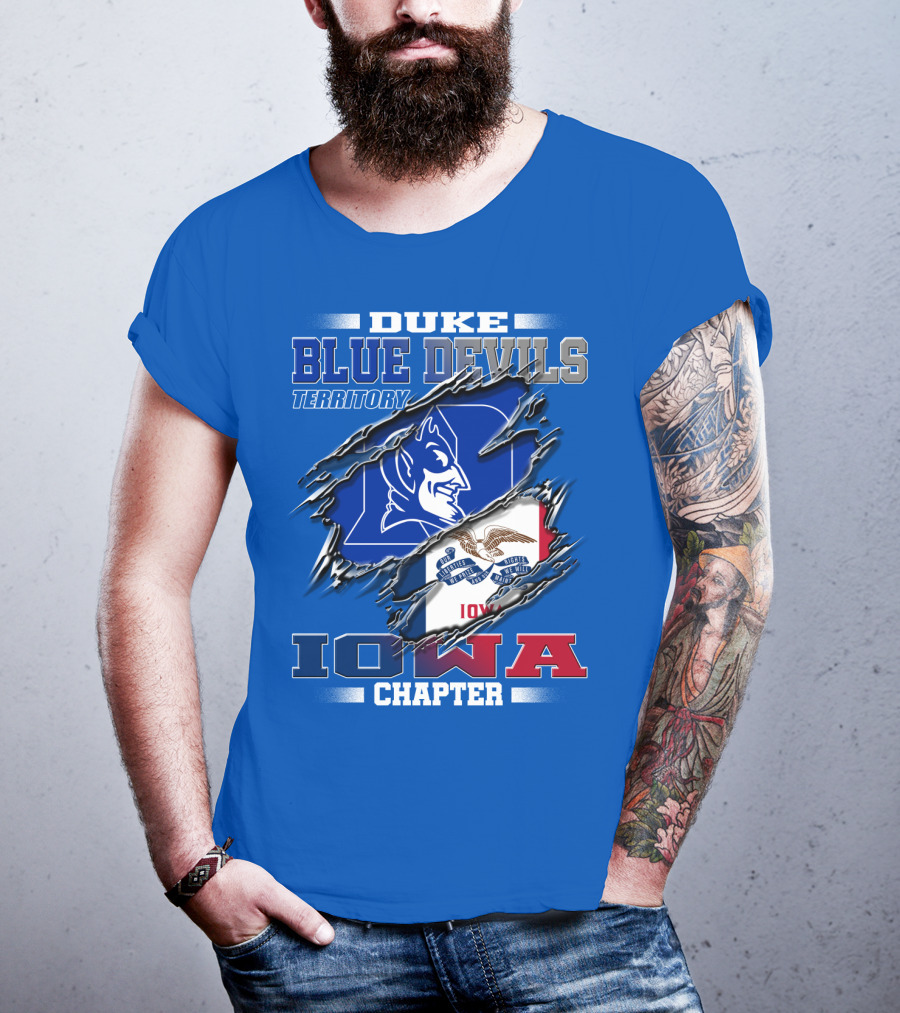DUKE Blue Devils Territory Iowa Chapter T-Shirt