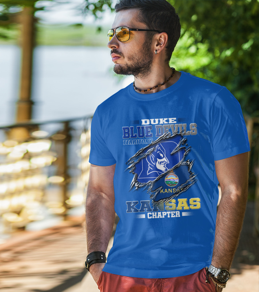 Duke Blue Devils Territory Kansas Chapter T-Shirt