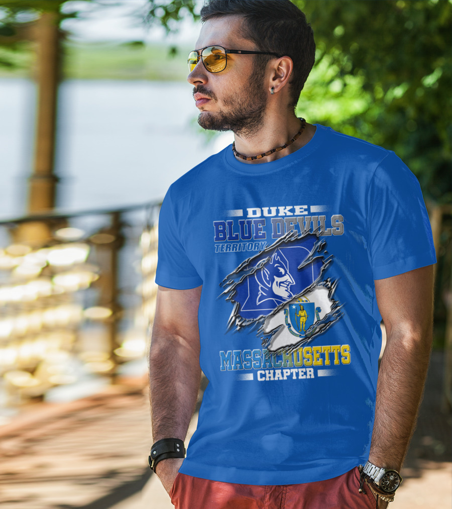 Duke Blue Devils Territory Massachusetts Chapter T-Shirt