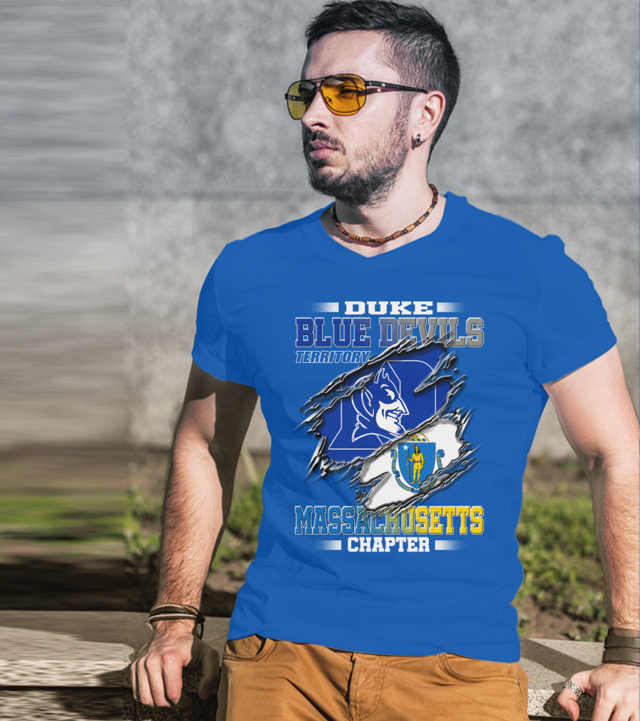 Duke Blue Devils Territory Massachusetts Chapter T-Shirt