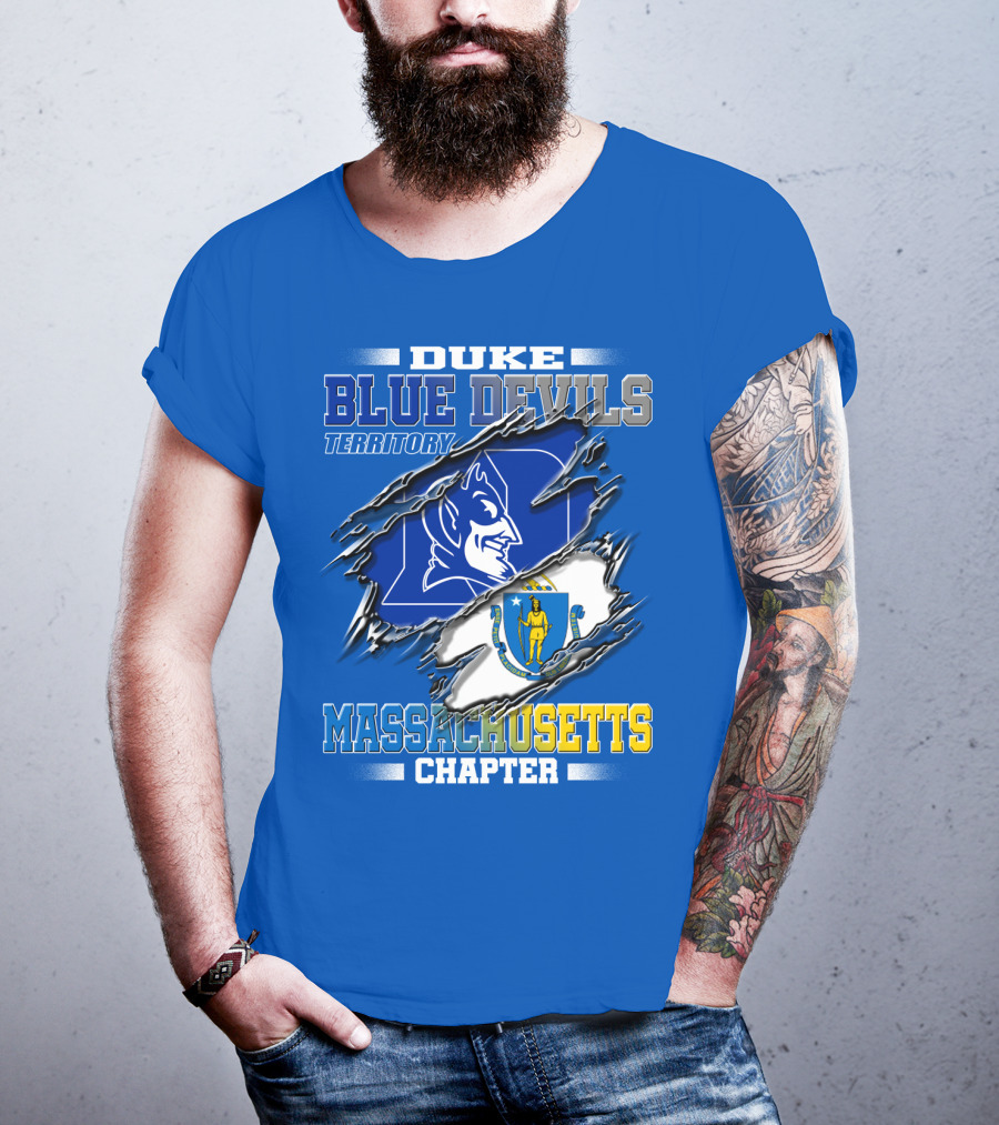 Duke Blue Devils Territory Massachusetts Chapter T-Shirt