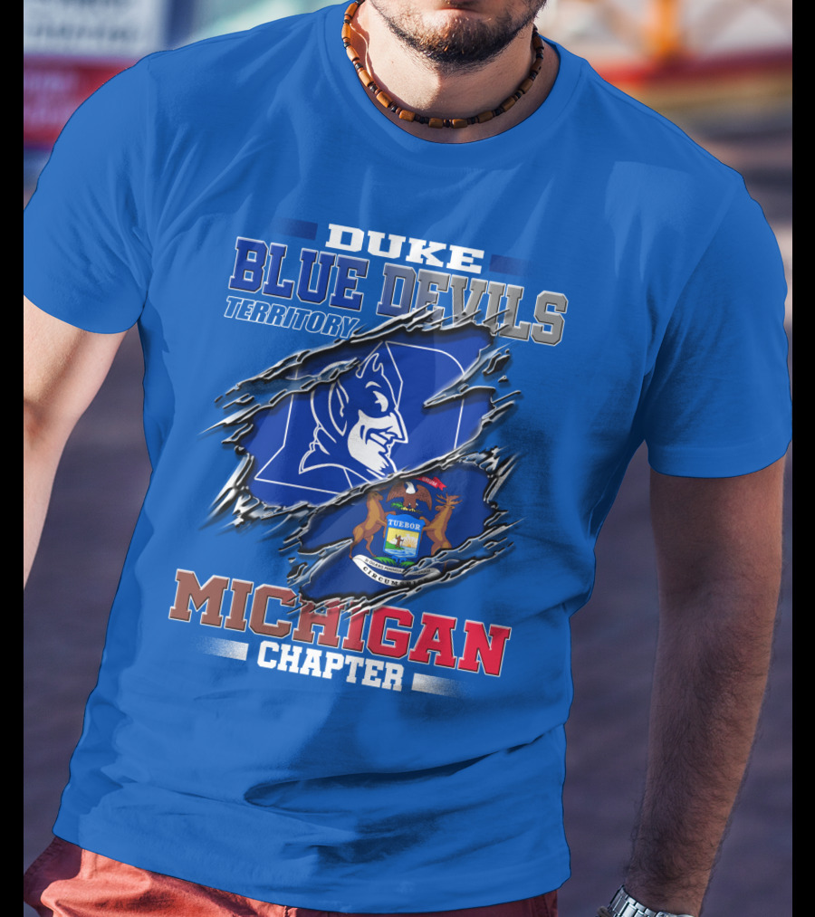 Duke Blue Devils Territory Michigan Chapter T-Shirt