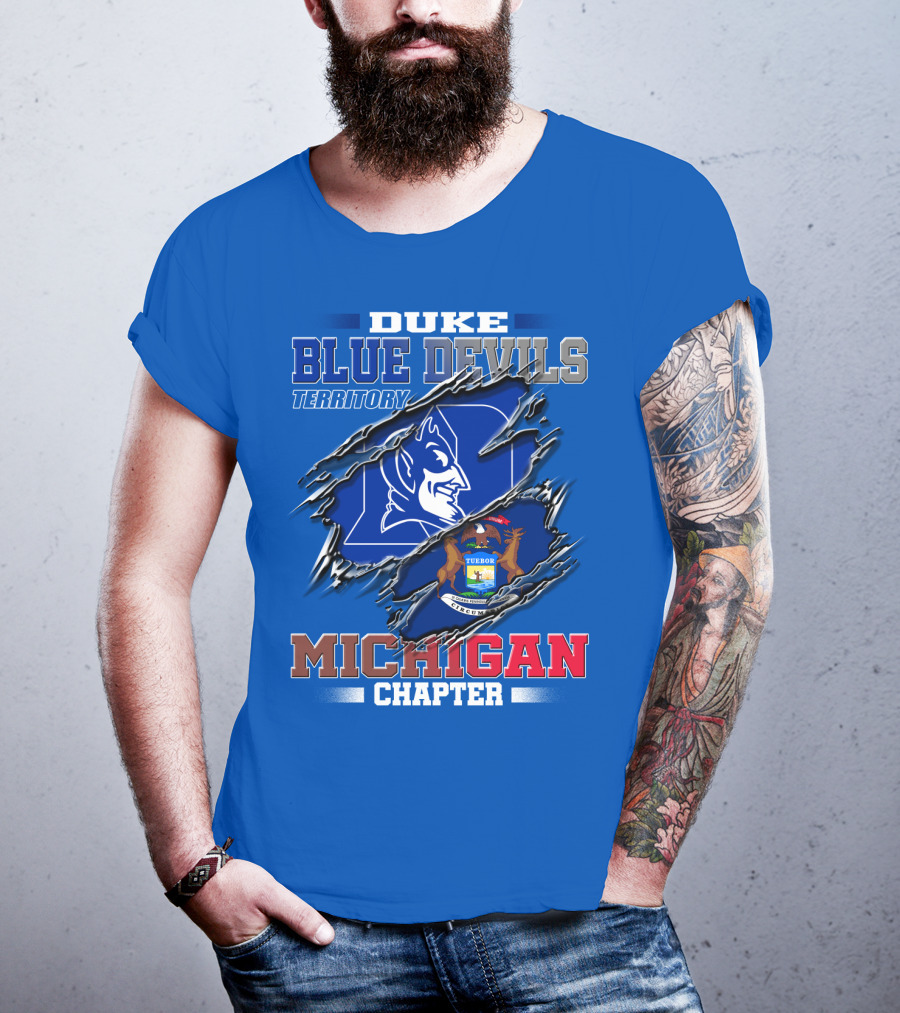 Duke Blue Devils Territory Michigan Chapter T-Shirt