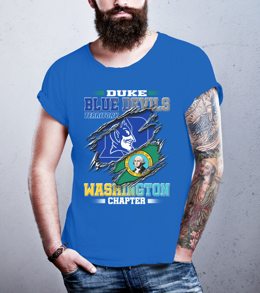 Duke Blue Devils Territory Washington Chapter T-Shirt